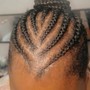 Cornrows with Knotless