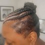 Cornrows with Knotless