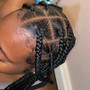 Jumbo knotless Braids-Mid back LENGH