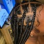 Jumbo knotless Braids-Mid back LENGH