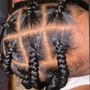 Jumbo knotless Braids-Mid back LENGH