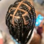 Jumbo knotless Braids-Mid back LENGH