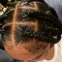 Jumbo knotless Braids-Mid back LENGH