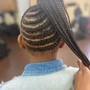 Small knotless goddess braids