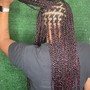 Loc style 2 cornrows add on