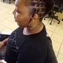 Updo (ponytail w/ weft hair)