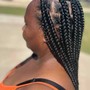 Large Knotless Braids