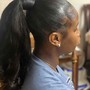 Half Up Half Down Sew In