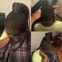 Braided ponytail