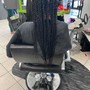 Small knotless Single braids