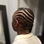 Kid's (Med) Feed In Braids 6-8