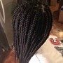 Short Bob Half Cornrows/Boxbraids