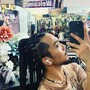 Men 4- braids man bun