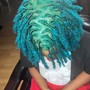 Full loc dye shoulder length Locs