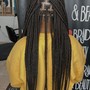 Senegalese twists (mid back)