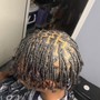 Small French roll braids