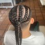 Feed In Stitch Braid Ponytail