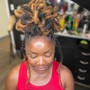 Loc Color streaks start at