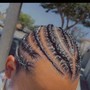 Men’s Cornrows/W DESIGNS or 8 or more straight backs