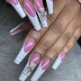 Pink and white long