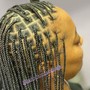 Medium knotless Box Braids