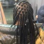 Large Knotless Box Braids