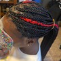 Med knotless  Braids