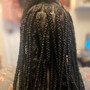 Boho Knotless Box Braids Midback (Human Hair)