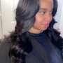 Relaxer (ends clipped, deep conditioning, style)