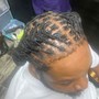 Men cornrows straight backs