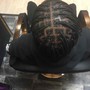 Men cornrows straight backs