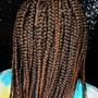 Medium Knotless Braids Length Extension Add-On