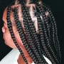 Medium Knotless Braids Length Extension Add-On