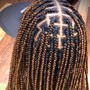 Medium Knotless Braids Length Extension Add-On