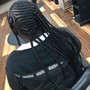 Braided Ponytail with Weave