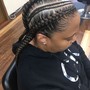 Braided Ponytail with Weave