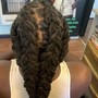 Crochet Braids inclides( shampoo, blow dry  and braid down)