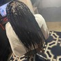 Box braids (natural hair color)