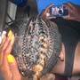 Cornrows (shaved sides and back)