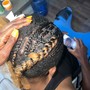 Cornrows (shaved sides and back)