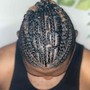 Cornrows (shaved sides and back)