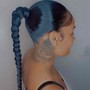 PONYTAIL PIN UP WITH BANGS AND CURLS