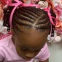 Kid's scalp braids