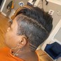 Shaving 3/4 of head section front side