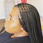 Natural hair plaits