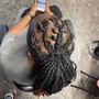 Retwist, Style Med locs med length right past shoulders