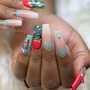 HAND PAINTED NAIL ART DESIGN (2)