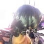 Weave braid down (8-12 braids only )