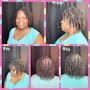 Flat Twist Updo with Crochet