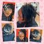 Flat Twist Updo with Crochet